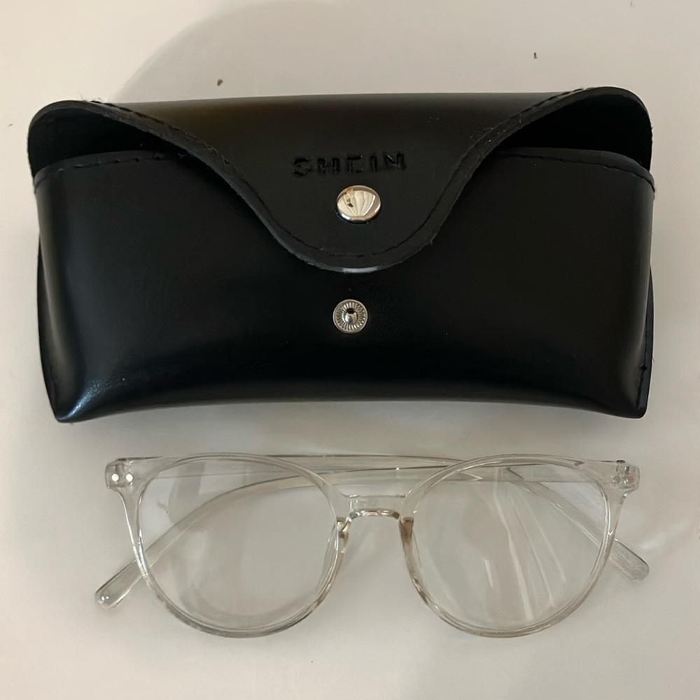 SHEIN blue light glasses and case Preowned